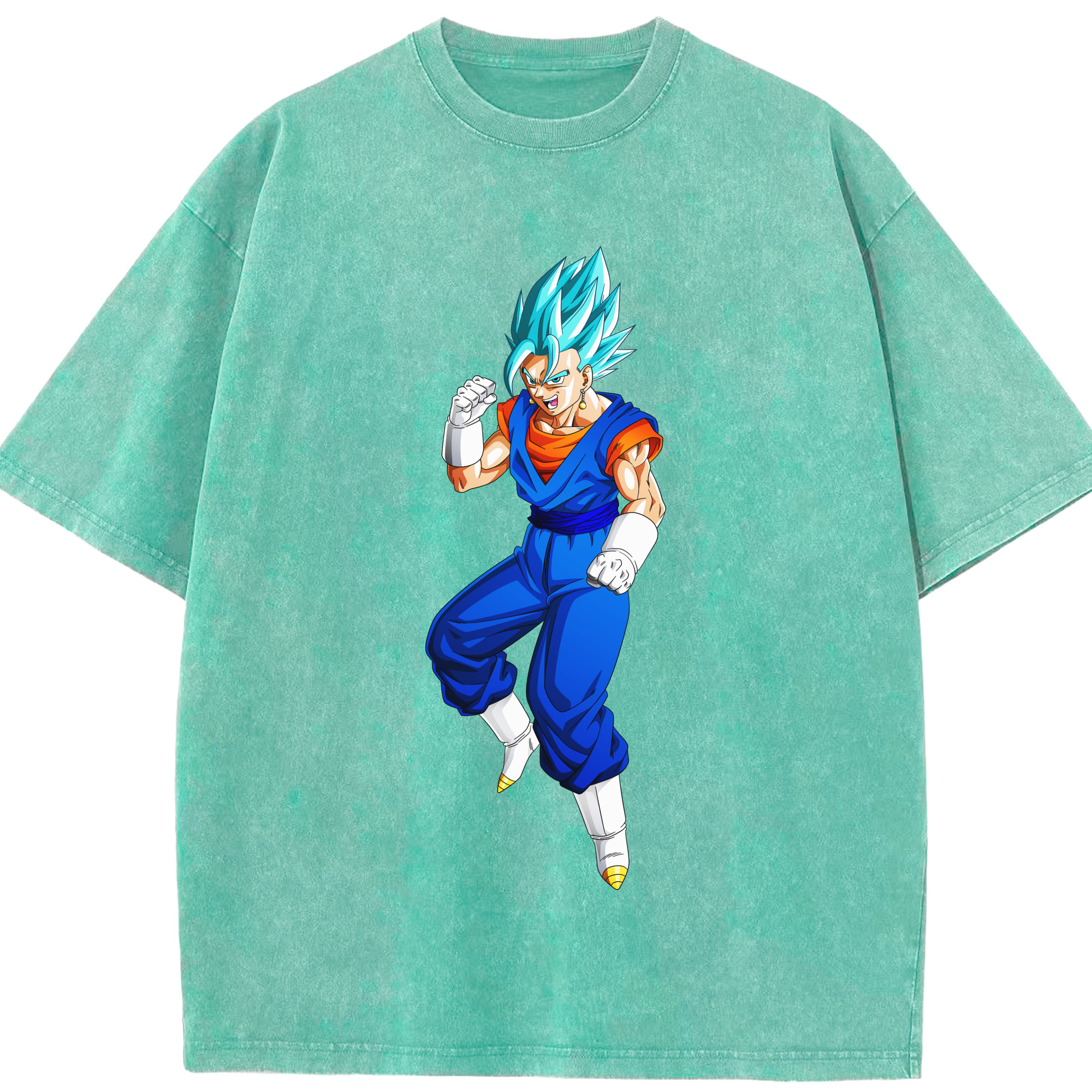 （画像用） ドラゴンボール ベジット DRAGON BALL Vegetto 綿100% ヴィンテージ風 半袖Tシャツ（フロントプリント）